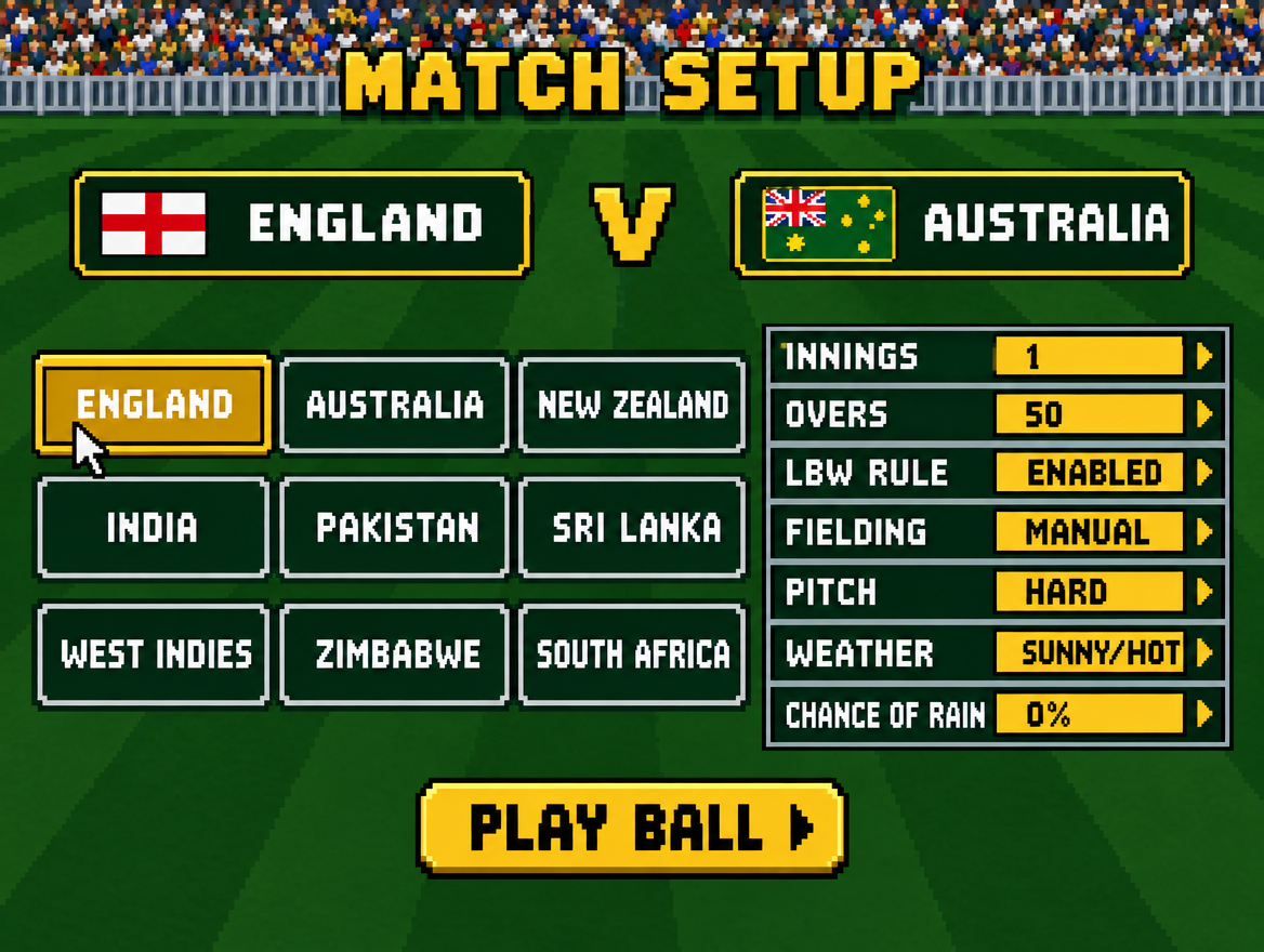 Match setup screen concept art